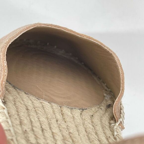 Eileen Fisher Gold Lala Espadrille Flat Ankle Strap Shoes Women’s Size 9.5 - Picture 12 of 14